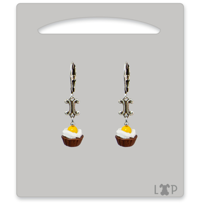 Boucles d'oreilles Tartelettes au Chocolat - Cliquez sur l'Image pour la Fermer